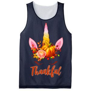 Thankful Unicorn Autumn Mesh Reversible Basketball Jersey Tank