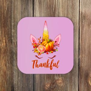 Thankful Unicorn Autumn Coaster