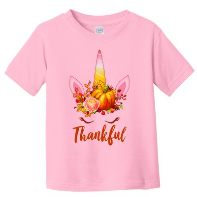 Thankful Unicorn Autumn Toddler T-Shirt