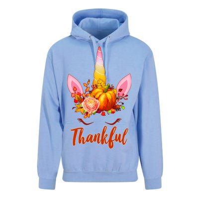 Thankful Unicorn Autumn Unisex Surf Hoodie