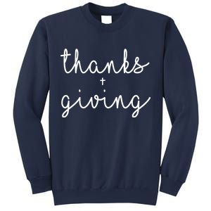 Thanks Plus Giving Cute Thanksgiving Sweatshirt