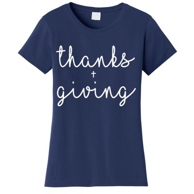 Thanks Plus Giving Cute Thanksgiving Women's T-Shirt