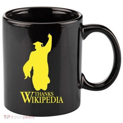 Thanks Wikipedia 11oz C Handle Ceramic Mug