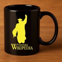 Thanks Wikipedia 11oz C Handle Ceramic Mug