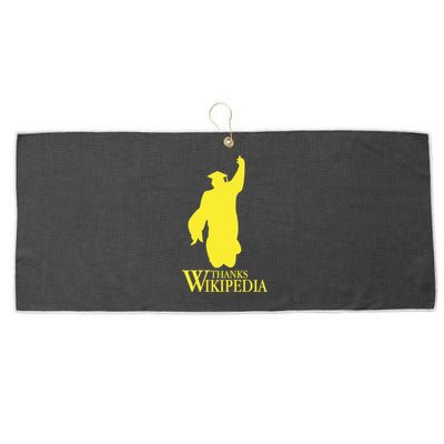 Thanks Wikipedia Large Microfiber Waffle Golf Towel