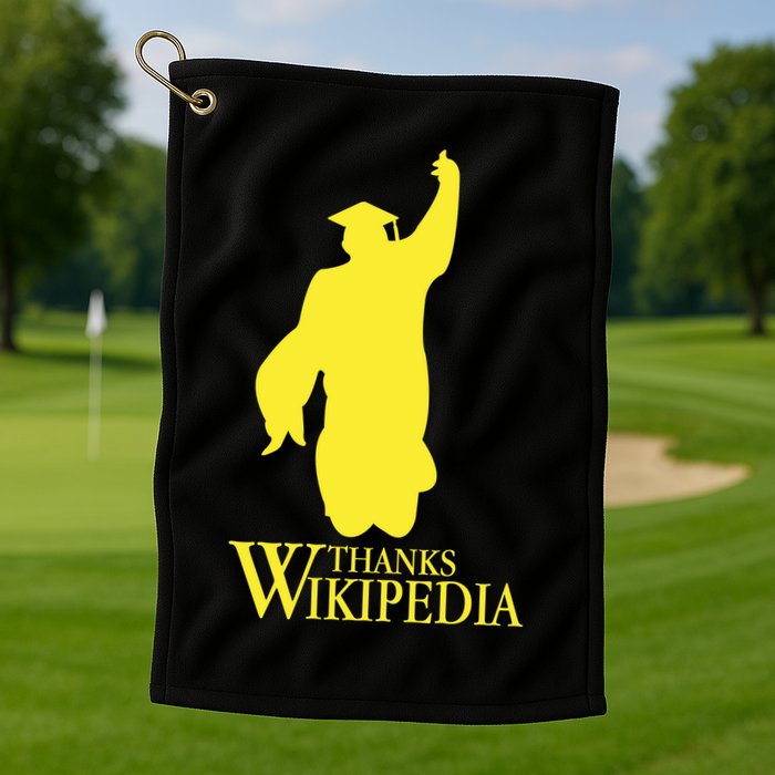 Thanks Wikipedia Golf Towel