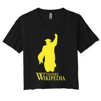 Thanks Wikipedia Women's Crop Top Tee