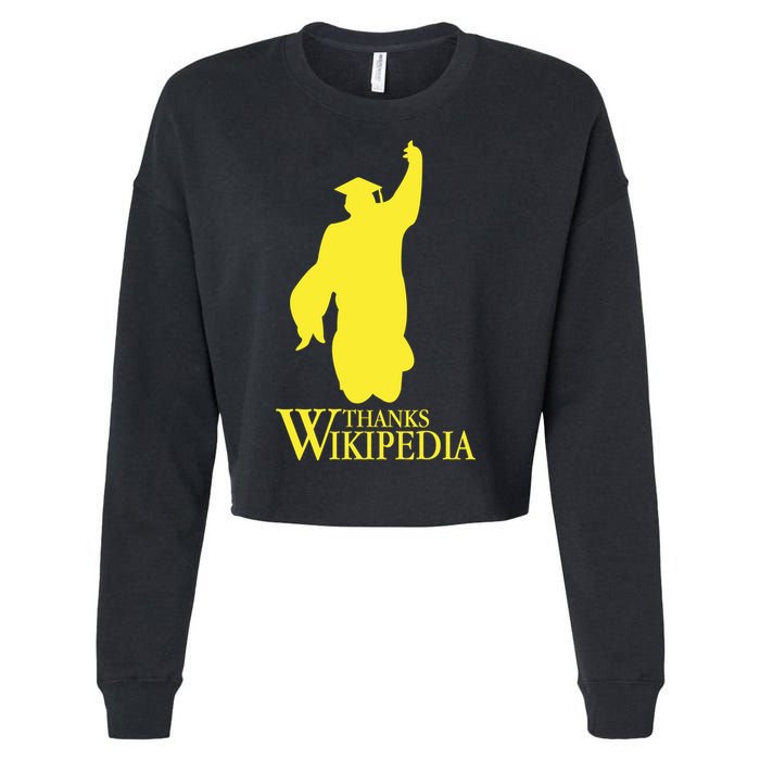 Thanks Wikipedia Cropped Pullover Crew