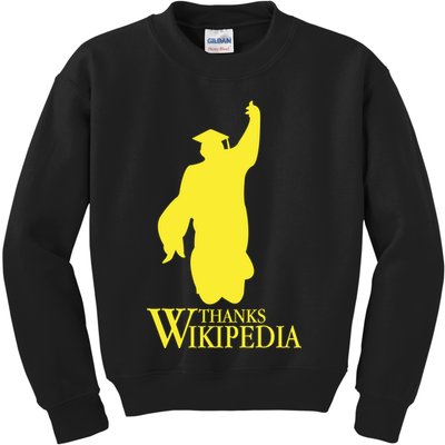 Thanks Wikipedia Kids Sweatshirt