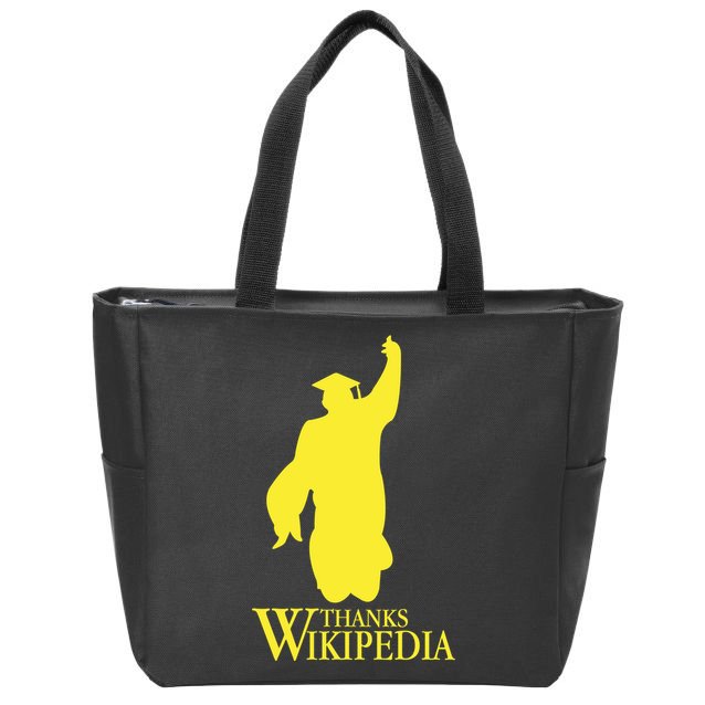 Thanks Wikipedia Zip Tote Bag