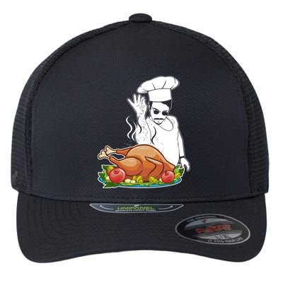 Thanksgiving  Turkey BAE Flexfit Unipanel Trucker Cap