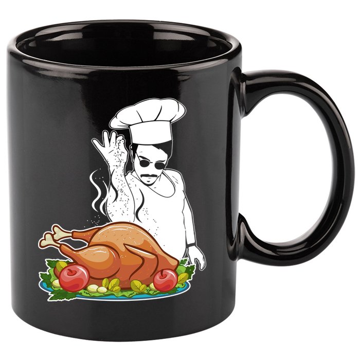 Thanksgiving  Turkey BAE 11oz C Handle Ceramic Mug