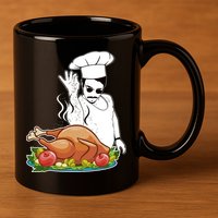 Thanksgiving  Turkey BAE 11oz C Handle Ceramic Mug