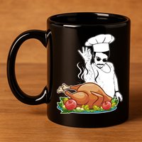 Thanksgiving  Turkey BAE 11oz C Handle Ceramic Mug