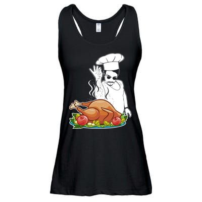 Thanksgiving  Turkey BAE Ladies Essential Flowy Tank
