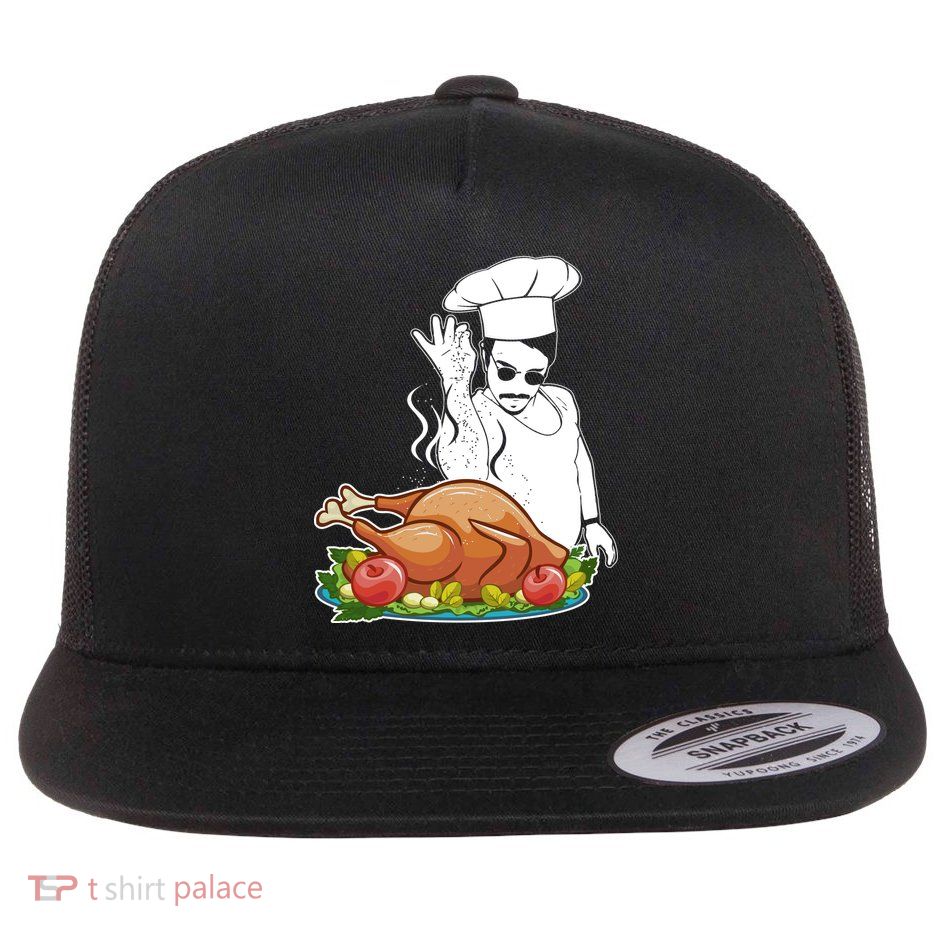 Thanksgiving  Turkey BAE Flat Bill Trucker Hat