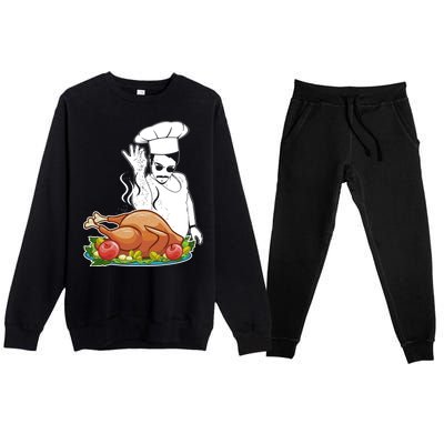 Thanksgiving  Turkey BAE Premium Crewneck Sweatsuit Set