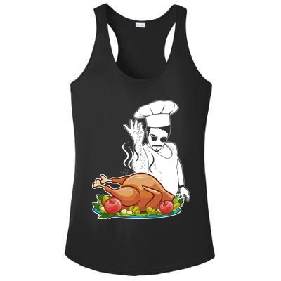 Thanksgiving  Turkey BAE Ladies PosiCharge Competitor Racerback Tank