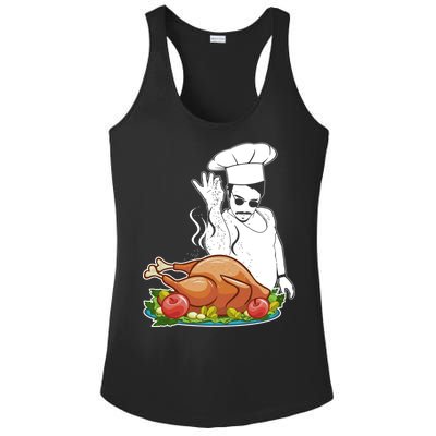 Thanksgiving  Turkey BAE Ladies PosiCharge Competitor Racerback Tank