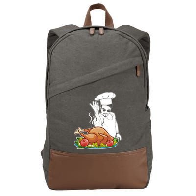 Thanksgiving  Turkey BAE Cotton Canvas Backpack
