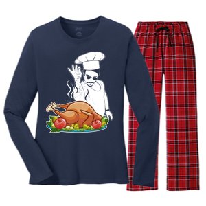 Thanksgiving  Turkey BAE Women's Long Sleeve Flannel Pajama Set 