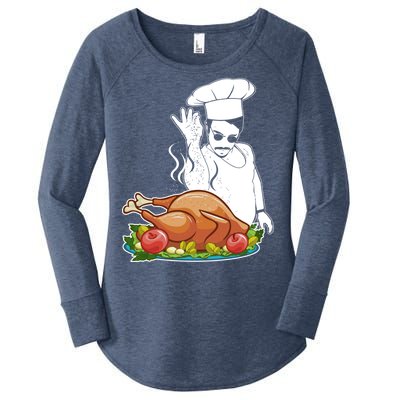 Thanksgiving  Turkey BAE Women's Perfect Tri Tunic Long Sleeve Shirt