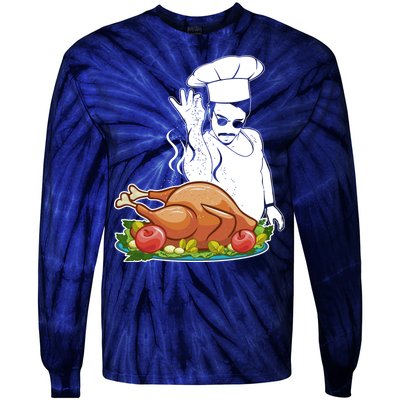 Thanksgiving  Turkey BAE Tie-Dye Long Sleeve Shirt