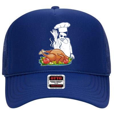 Thanksgiving  Turkey BAE High Crown Mesh Back Trucker Hat