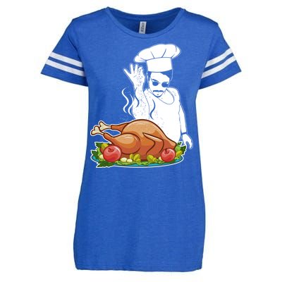 Thanksgiving  Turkey BAE Enza Ladies Jersey Football T-Shirt