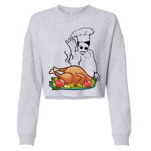 Thanksgiving  Turkey BAE Cropped Pullover Crew