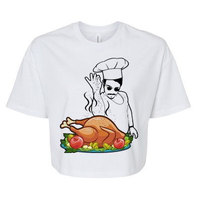 Thanksgiving  Turkey BAE Bella+Canvas Jersey Crop Tee