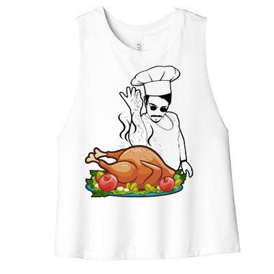 Thanksgiving  Turkey BAE Women's Racerback Cropped Tank