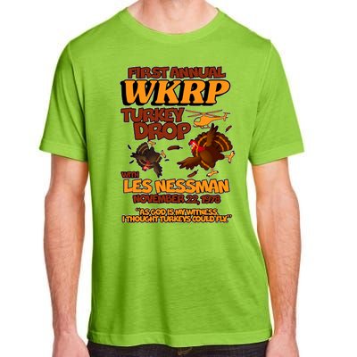 Thanksgiving 1st Annual WKRP Turkey Drop Adult ChromaSoft Performance T-Shirt