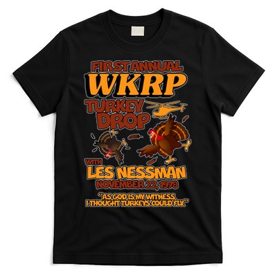 Thanksgiving 1st Annual WKRP Turkey Drop T-Shirt