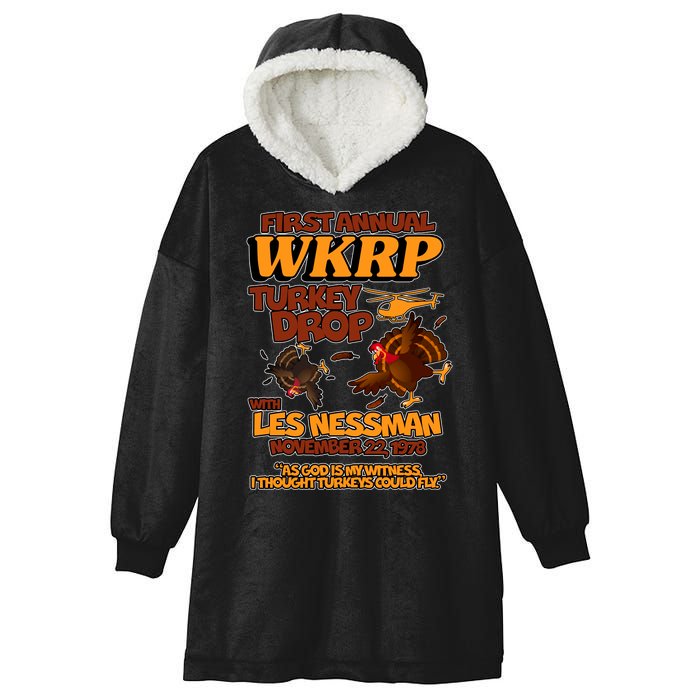 Thanksgiving 1st Annual WKRP Turkey Drop Hooded Wearable Blanket