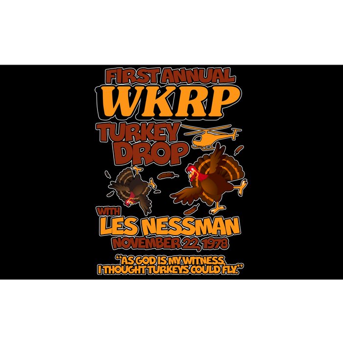 Thanksgiving 1st Annual WKRP Turkey Drop Bumper Sticker