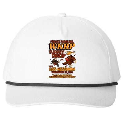 Thanksgiving 1st Annual WKRP Turkey Drop Snapback Five-Panel Rope Hat