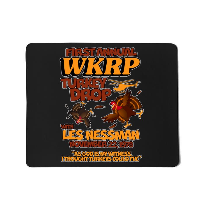 Thanksgiving 1st Annual WKRP Turkey Drop Mousepad