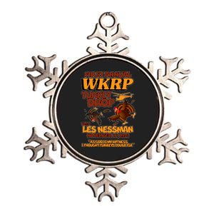 Thanksgiving 1st Annual WKRP Turkey Drop Metallic Star Ornament