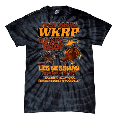 Thanksgiving 1st Annual WKRP Turkey Drop Tie-Dye T-Shirt