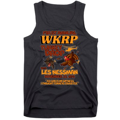 Thanksgiving 1st Annual WKRP Turkey Drop Tank Top