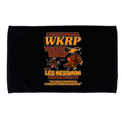 Thanksgiving 1st Annual WKRP Turkey Drop Microfiber Hand Towel