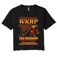 Thanksgiving 1st Annual WKRP Turkey Drop Women's Crop Top Tee