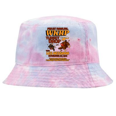 Thanksgiving 1st Annual WKRP Turkey Drop Tie-Dyed Bucket Hat