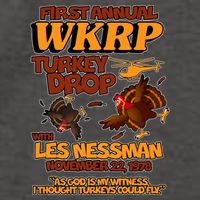 Thanksgiving 1st Annual WKRP Turkey Drop Vector Backpack