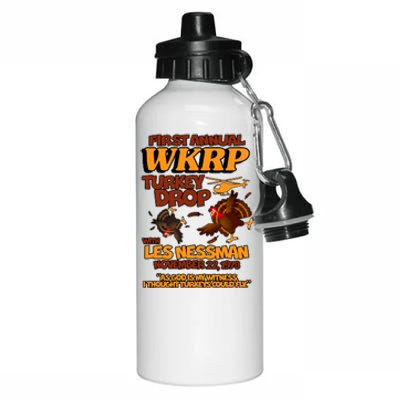 Thanksgiving 1st Annual WKRP Turkey Drop Aluminum Water Bottle 