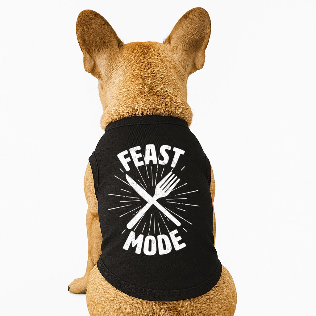 Thanksgiving And Christmas Feast Mode Doggie Tank