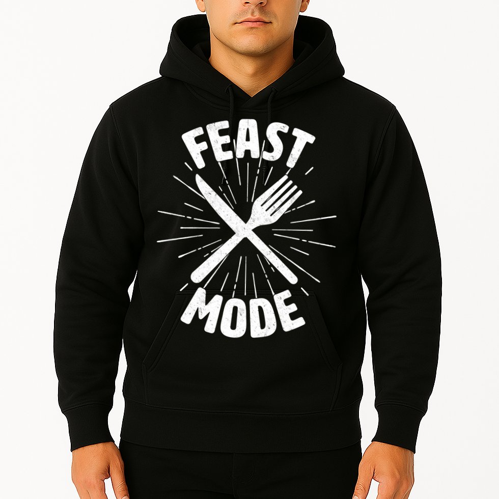 Thanksgiving And Christmas Feast Mode Hoodie