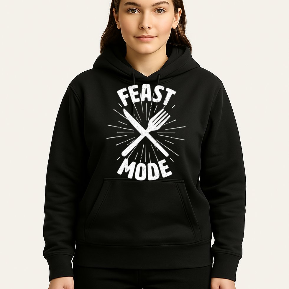 Thanksgiving And Christmas Feast Mode Hoodie