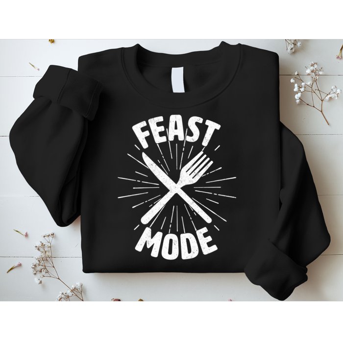 Thanksgiving And Christmas Feast Mode Sweatshirt